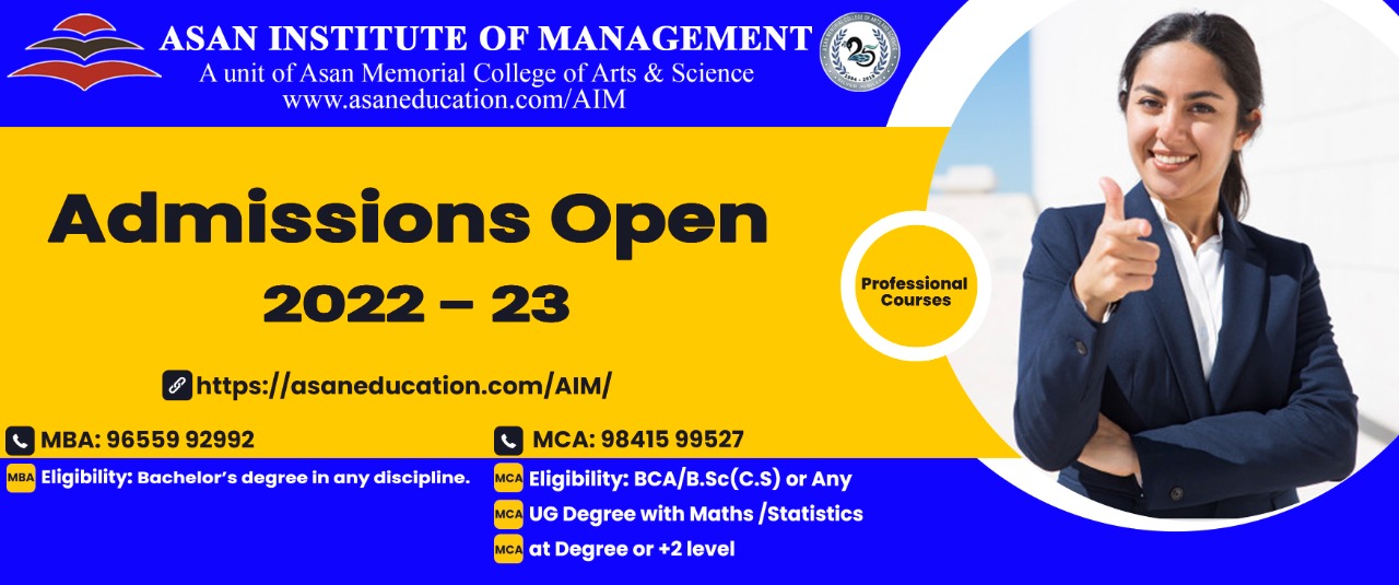 AMCAS – Asan Memorial College of Arts & Science